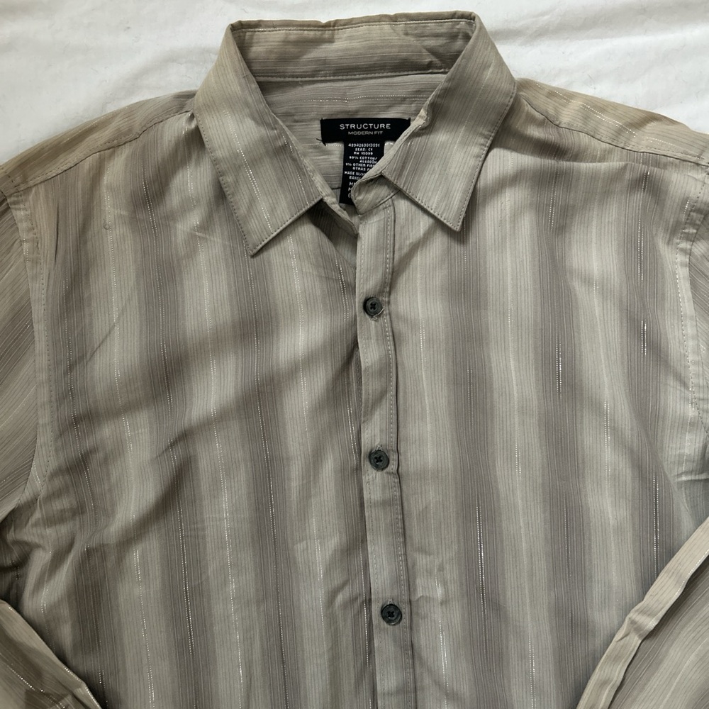 Men’s Vintage Striped Shirt With Silver Details
